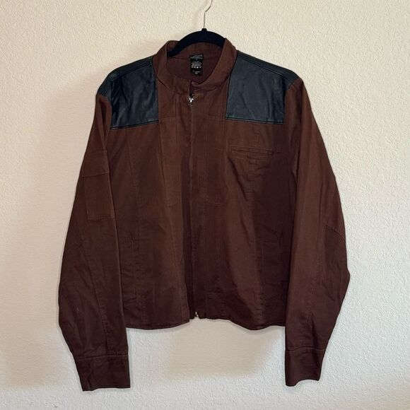 Her Universe Torrid Star Wars Solo Faux Leather Twill Jacket Size 2 (18-20) - Picture 1 of 8